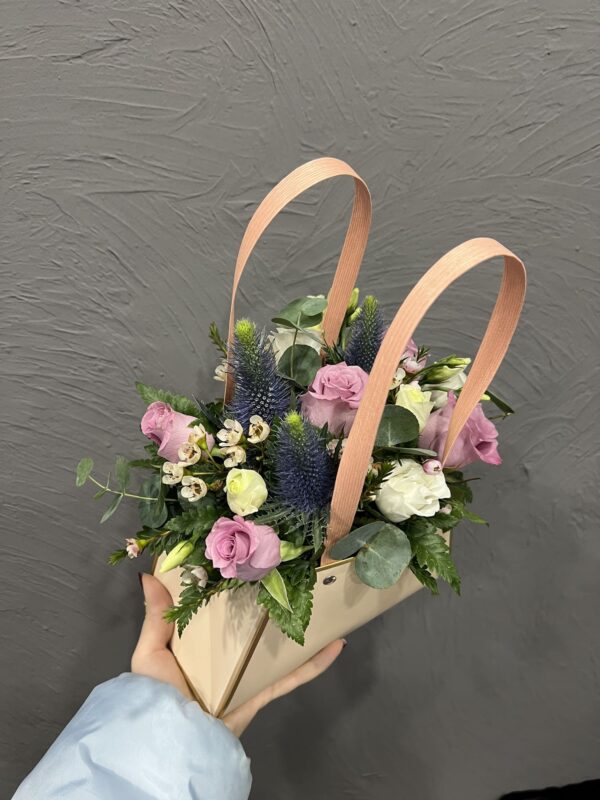 Компактная сумочка с цветами фото
